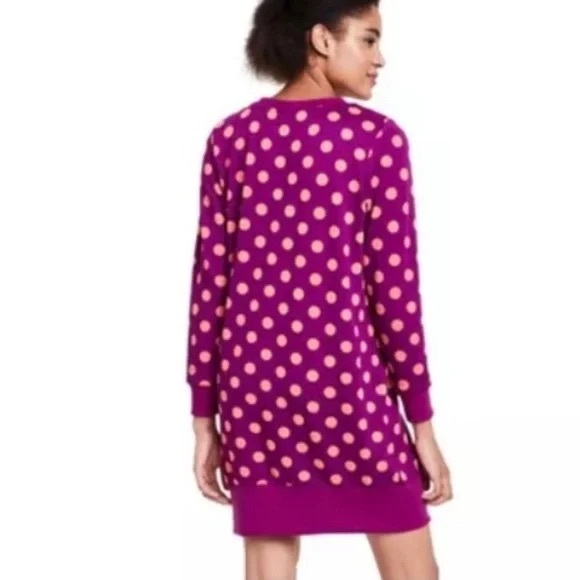 Victor Glemaud for Target Purple Polka Dot Knit Tunic Sweater Dress - Picture 3 of 9